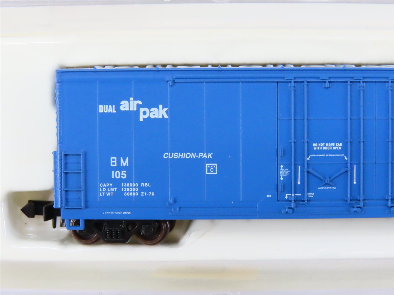 N Scale Atlas 31011 B&M Boston & Maine Evans Double Plug Door Box Car #105