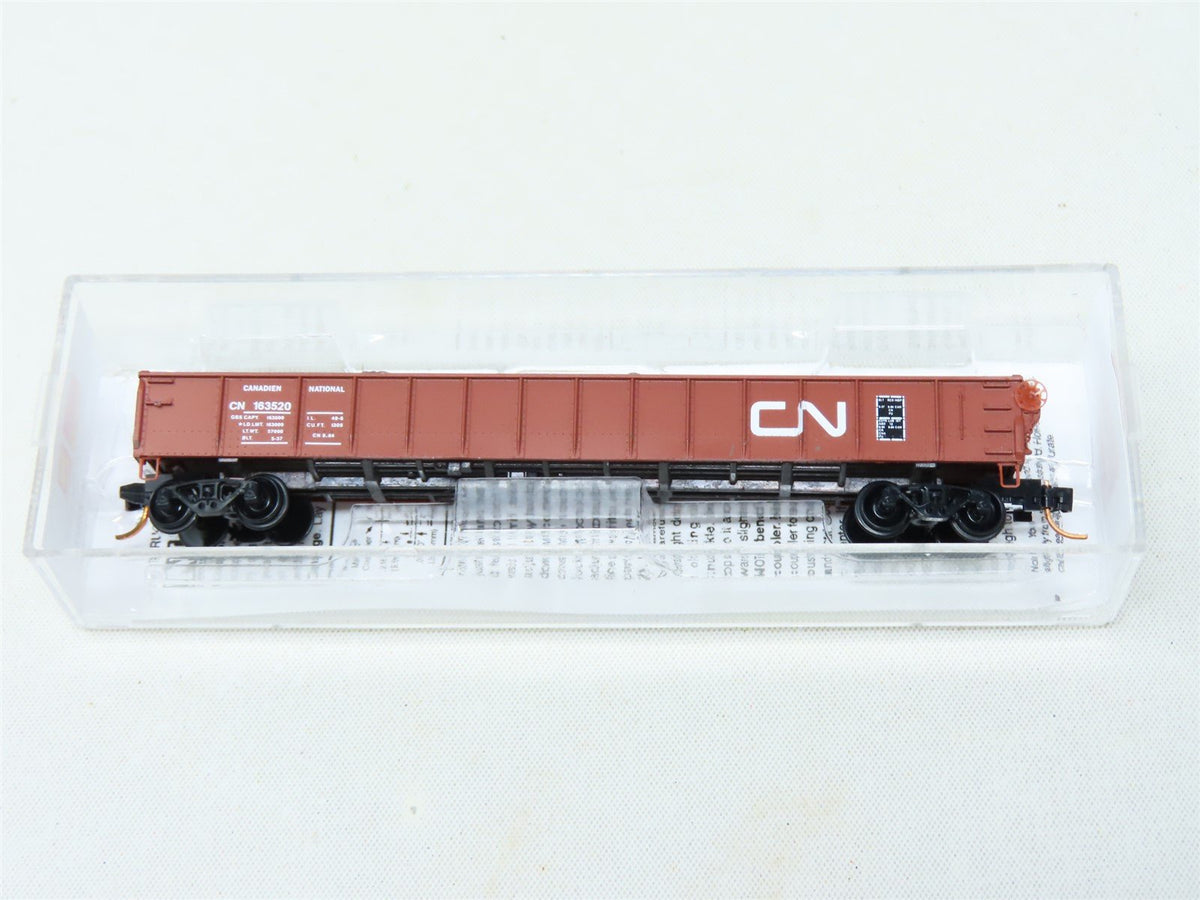 N Scale Micro-Trains MTL 04800120 CN Railway 50&#39; Gondola Car #163520 w/ Load