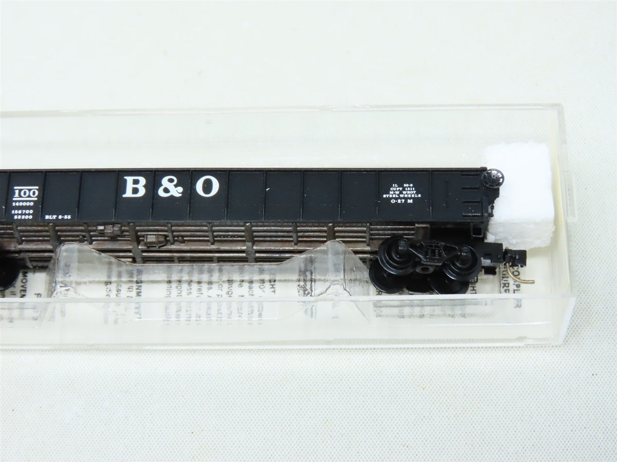 N Scale Micro-Trains MTL 48020 B&amp;O Railway 50&#39; Gondola Car #557100 w/Load