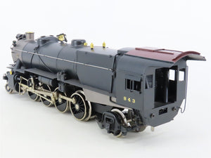 O Gauge 3-Rail Williams 5100 PRR Pennsylvania 2-8-2 Steam Locomotive #843 BRASS