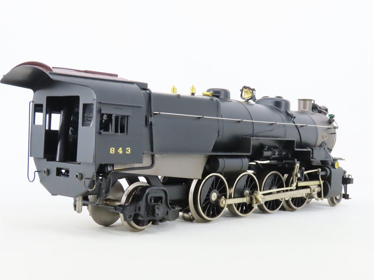 O Gauge 3-Rail Williams 5100 PRR Pennsylvania 2-8-2 Steam Locomotive #843 BRASS