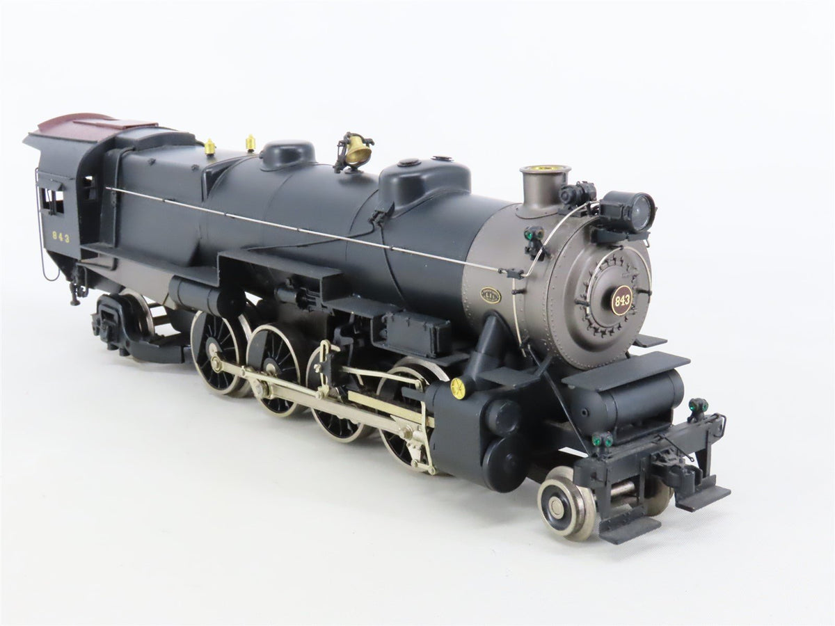 O Gauge 3-Rail Williams 5100 PRR Pennsylvania 2-8-2 Steam Locomotive #843 BRASS