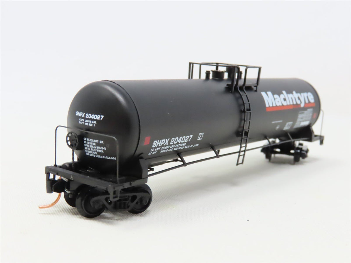 N Scale Micro-Trains MTL 110030 SHPX MacIntyre Fuels 56&#39; Tank Car #204027