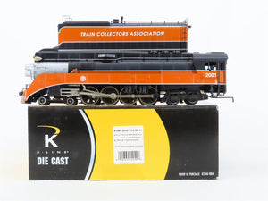 O Gauge 3-Rail K-Line K3685-2000 TCA GS-4 4-8-4 Steam Locomotive #2001