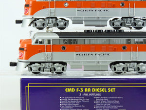 O Gauge 3-Rail MTH MT-2056LP WP Western Pacific F3 A/A Diesel Locomotive Set