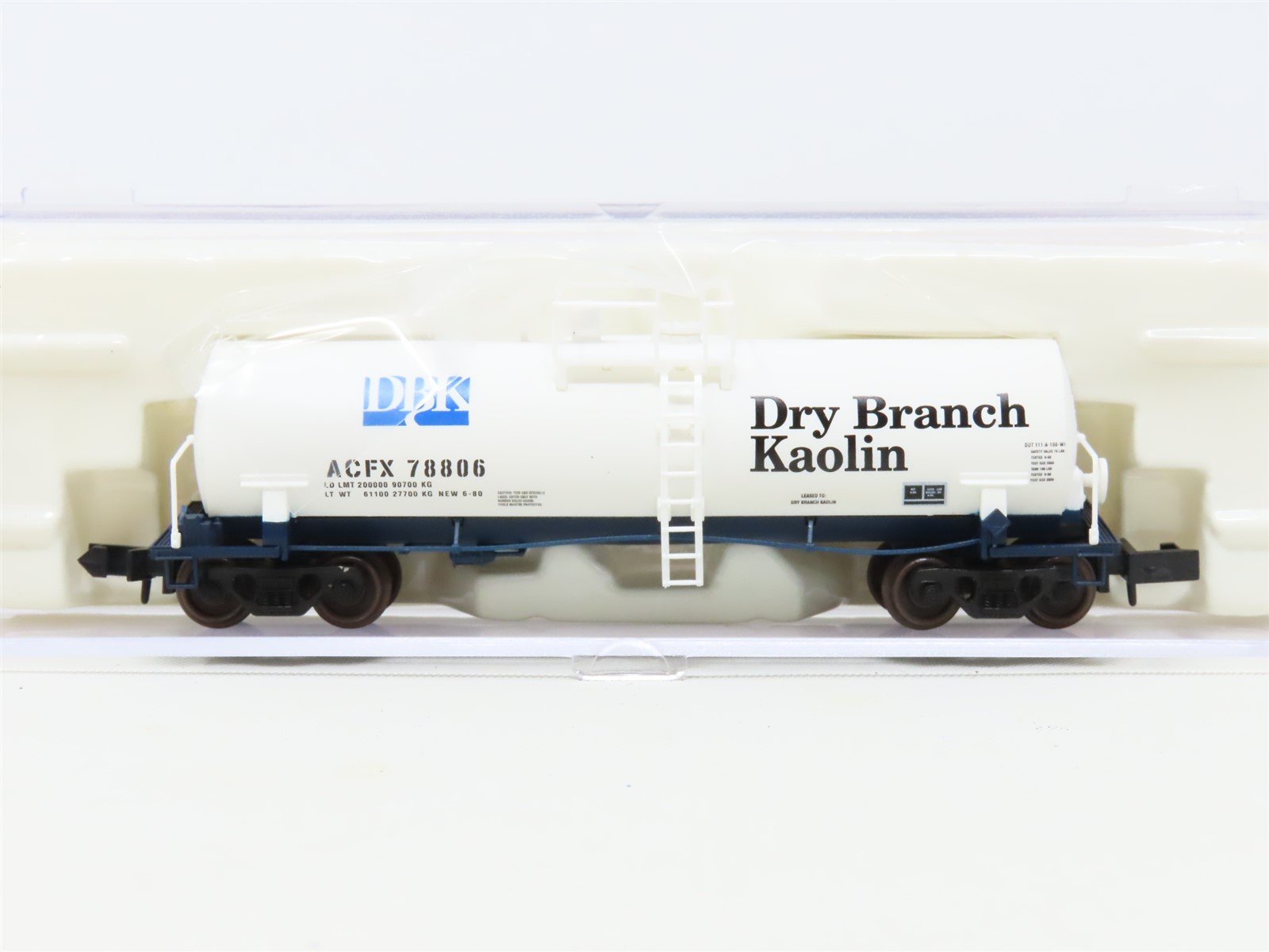 N Scale Atlas 34851 ACFX DBK Dry Branch Kaolin Tank Car #78806