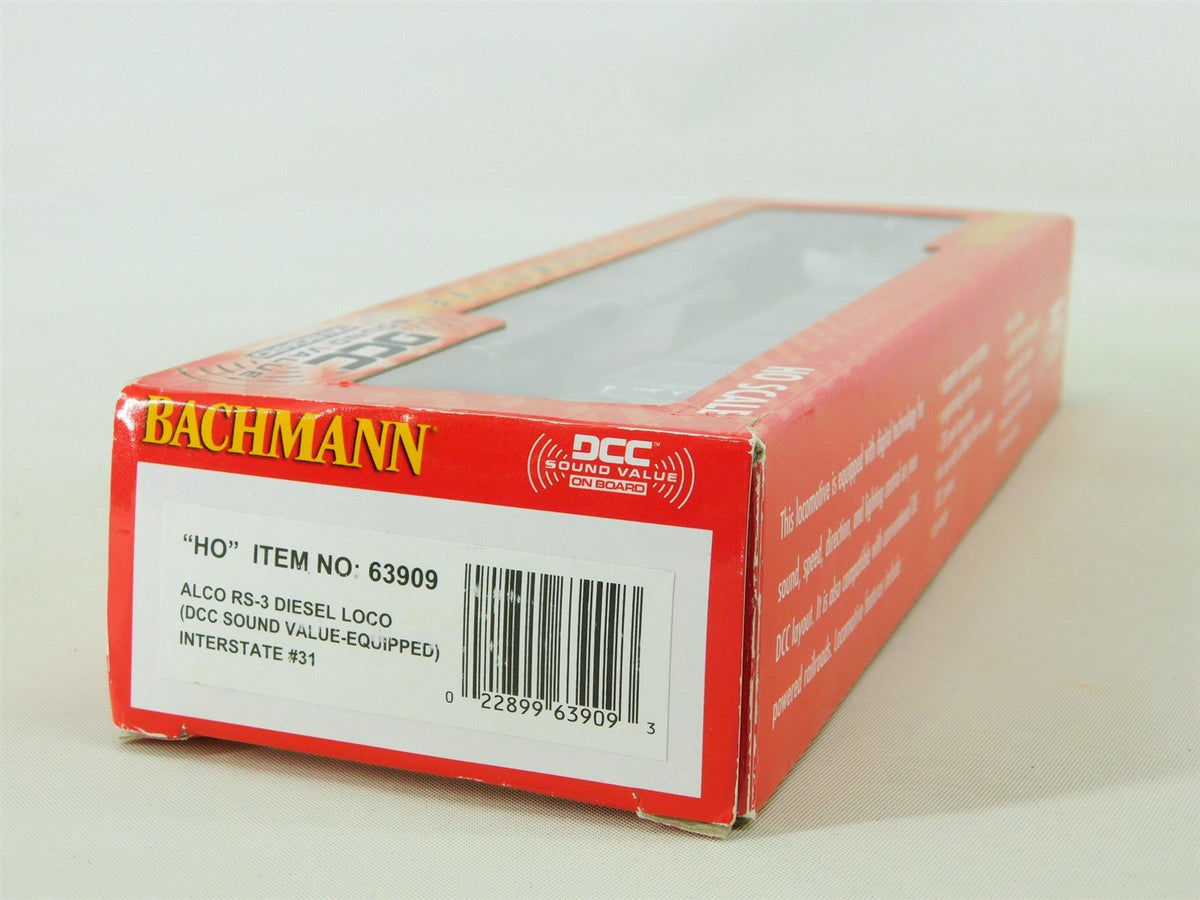 HO Scale Bachmann 63909 INT Interstate ALCO RS-3 Diesel #31 w/DCC &amp; Sound