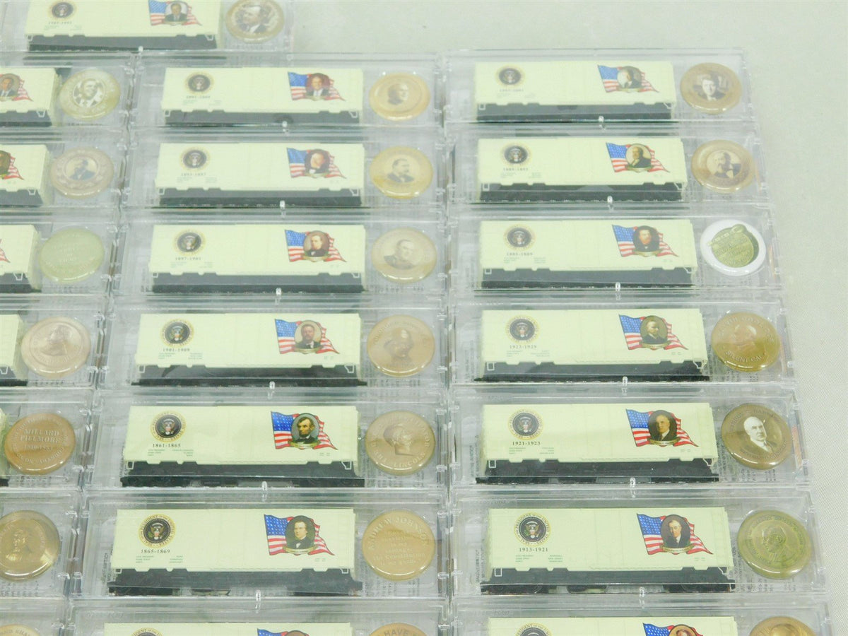 N Scale Micro-Trains MTL US Presidents Series Box Cars - 45 CAR SET w/ CABOOSE