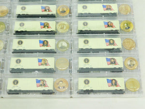 N Scale Micro-Trains MTL US Presidents Series Box Cars - 45 CAR SET w/ CABOOSE