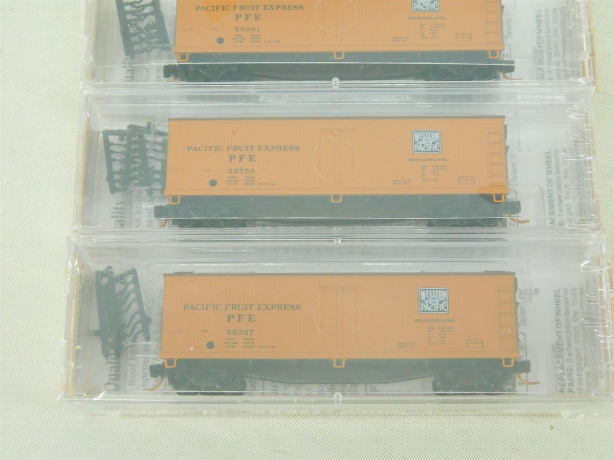 N Scale Micro-Trains MTL NSC 06-102 PFE/WP Special Run Boxcar 3-Car Set SEALED