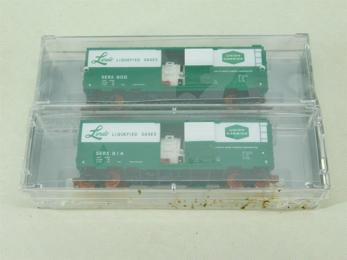 N Scale Micro-Trains MTL NSE 09-77 Linde Union Gasses Box/Tank 2-Car Set SEALED