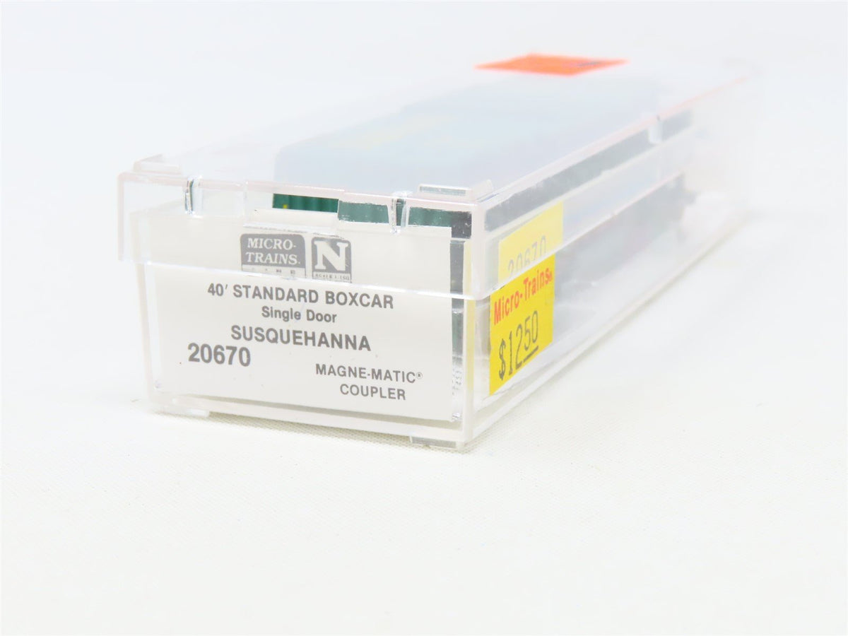 N Micro-Trains MTL 20670 NYSW Susquehanna &quot;Susie-Q&quot; 40&#39; Single Door Box Car #504