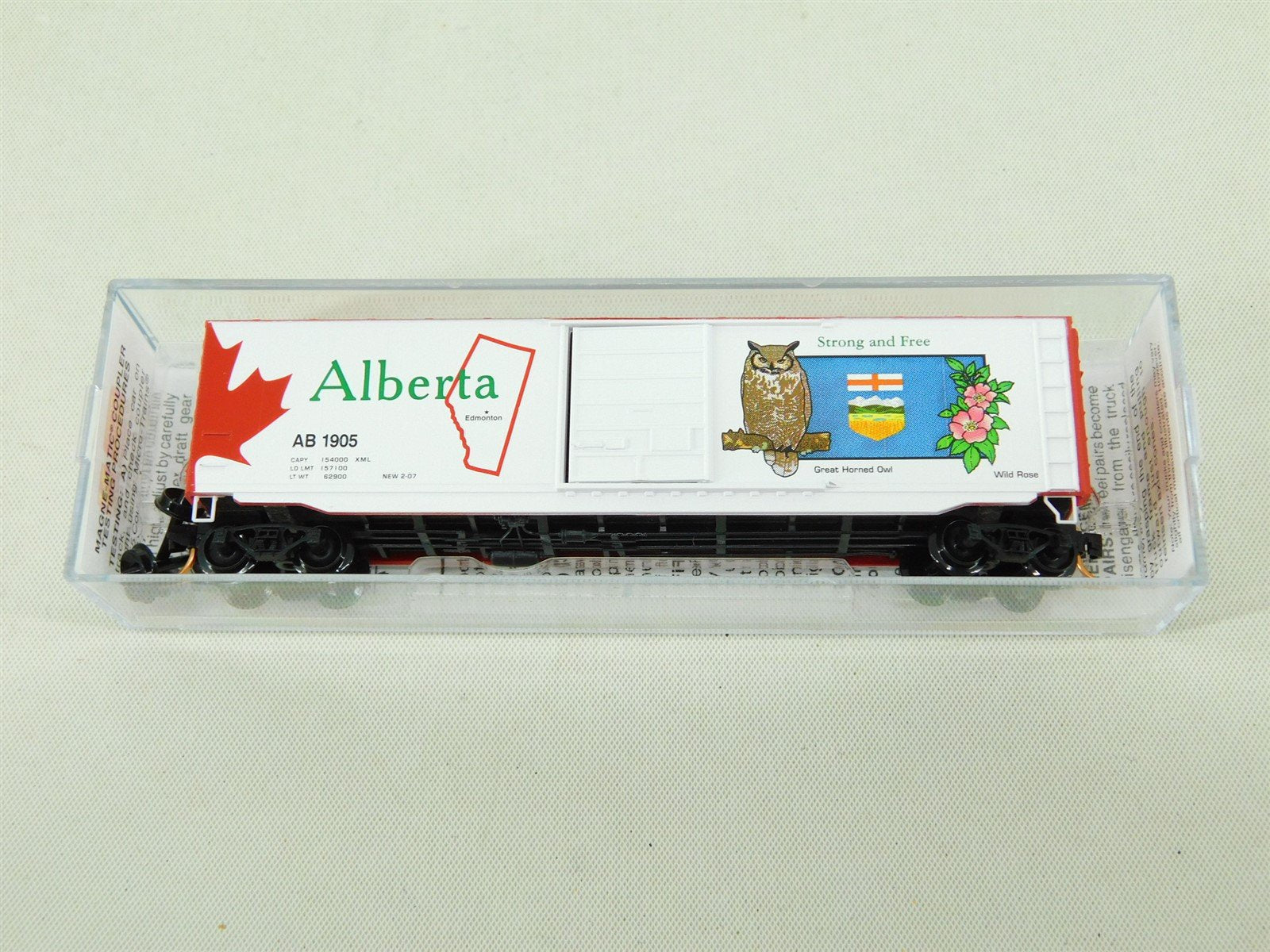 N Scale Micro-Trains MTL 07700155 AB Alberta 40' Boxcar #1905