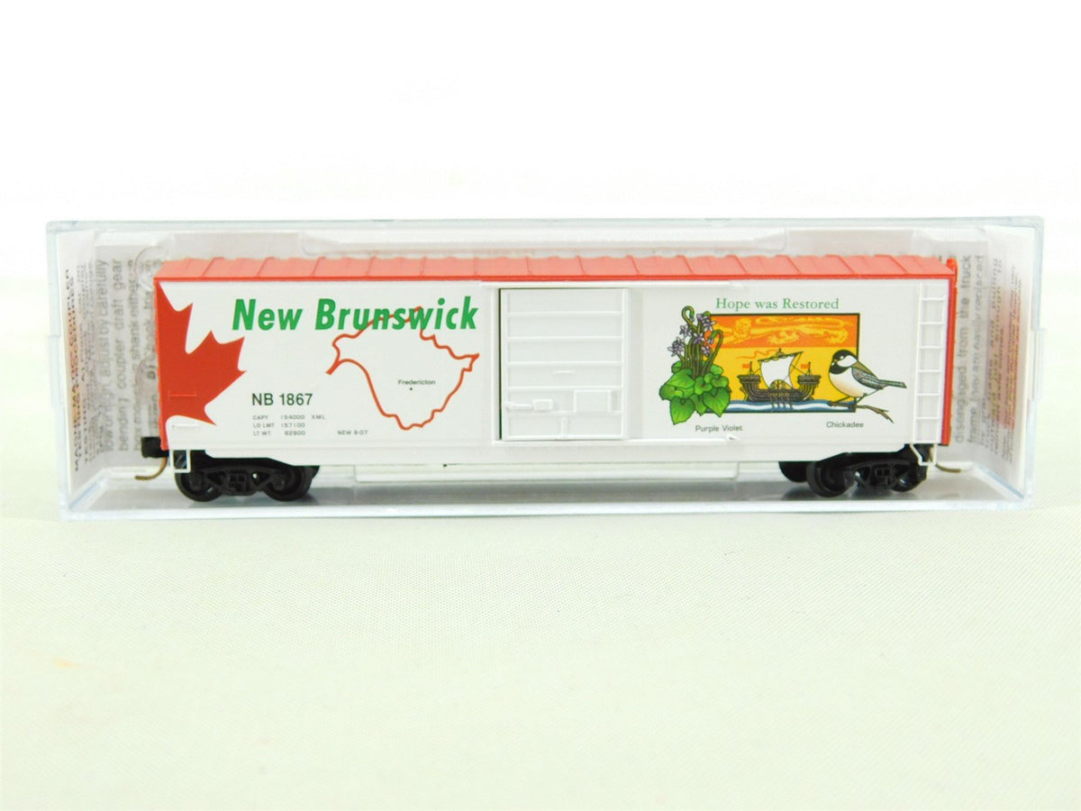 N Scale Micro-Trains MTL 07700158 NB New Brunswick 40&#39; Boxcar #1867