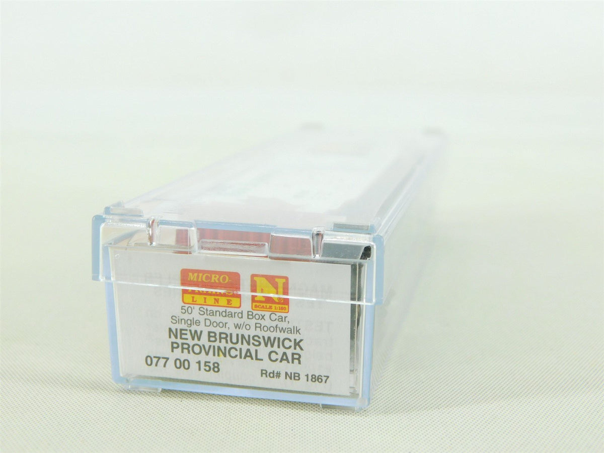 N Scale Micro-Trains MTL 07700158 NB New Brunswick 40&#39; Boxcar #1867
