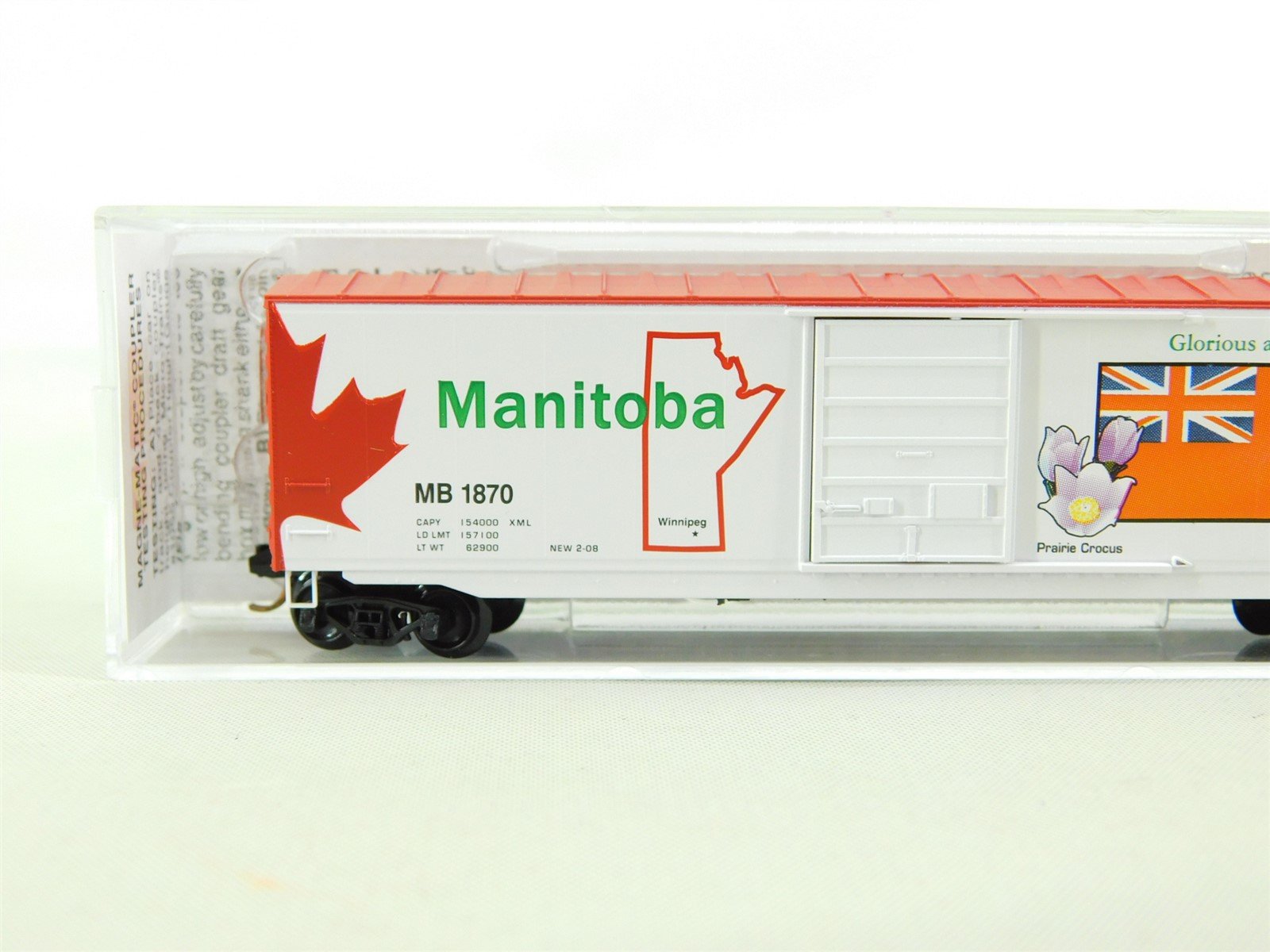 N Scale Micro-Trains MTL 07700160 MB Manitoba 40' Boxcar #1870