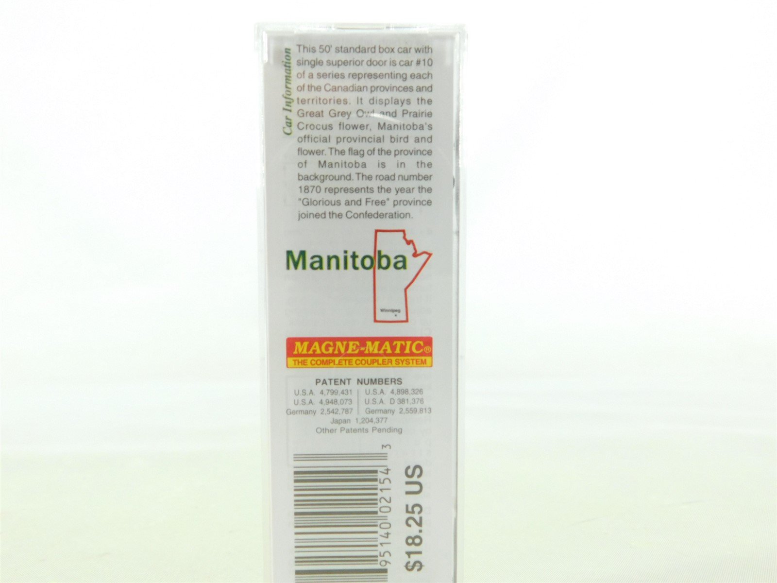 N Scale Micro-Trains MTL 07700160 MB Manitoba 40' Boxcar #1870