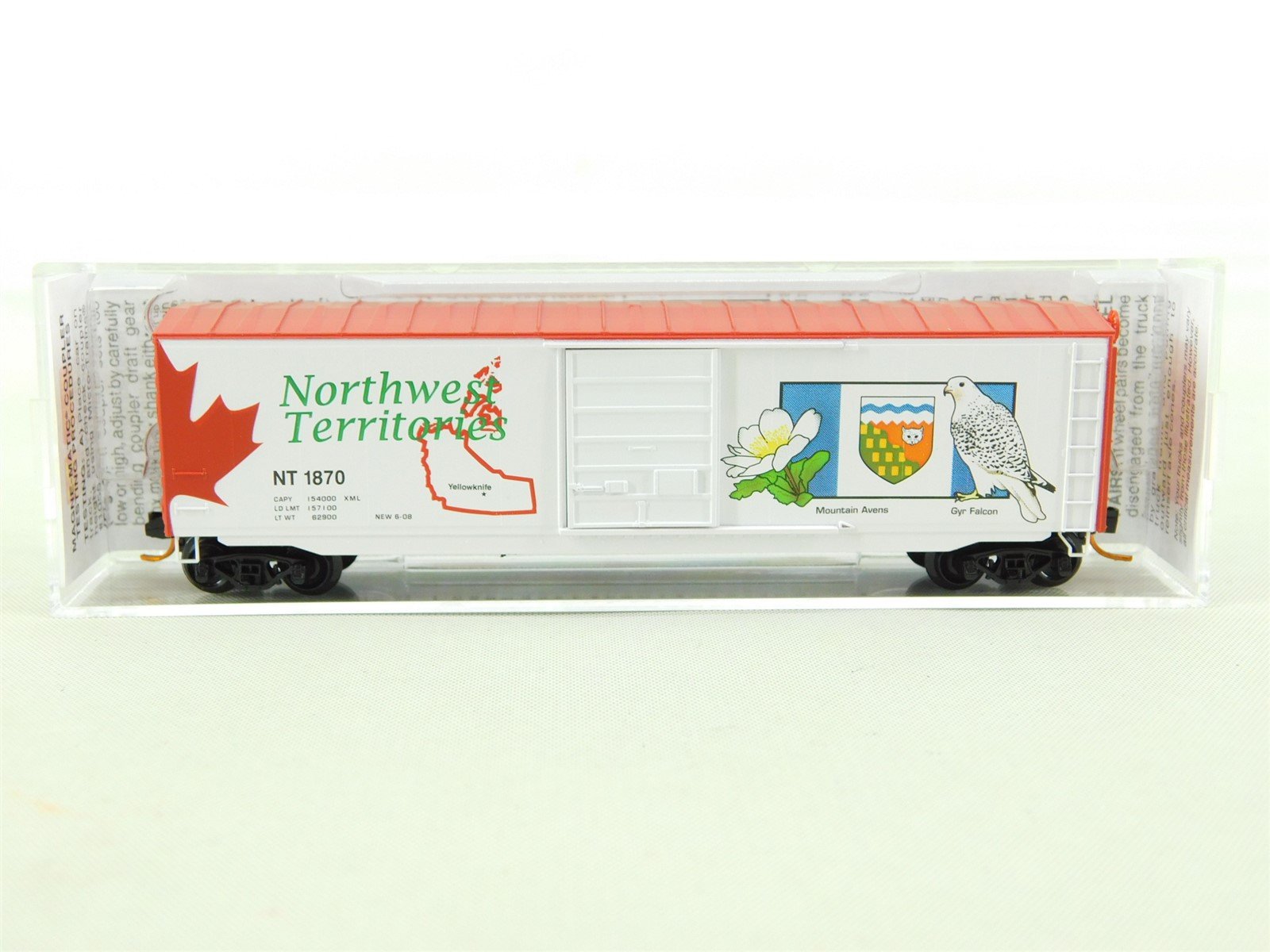 N Scale Micro-Trains MTL 07700162 NT Northwest Territories 40' Boxcar #1870