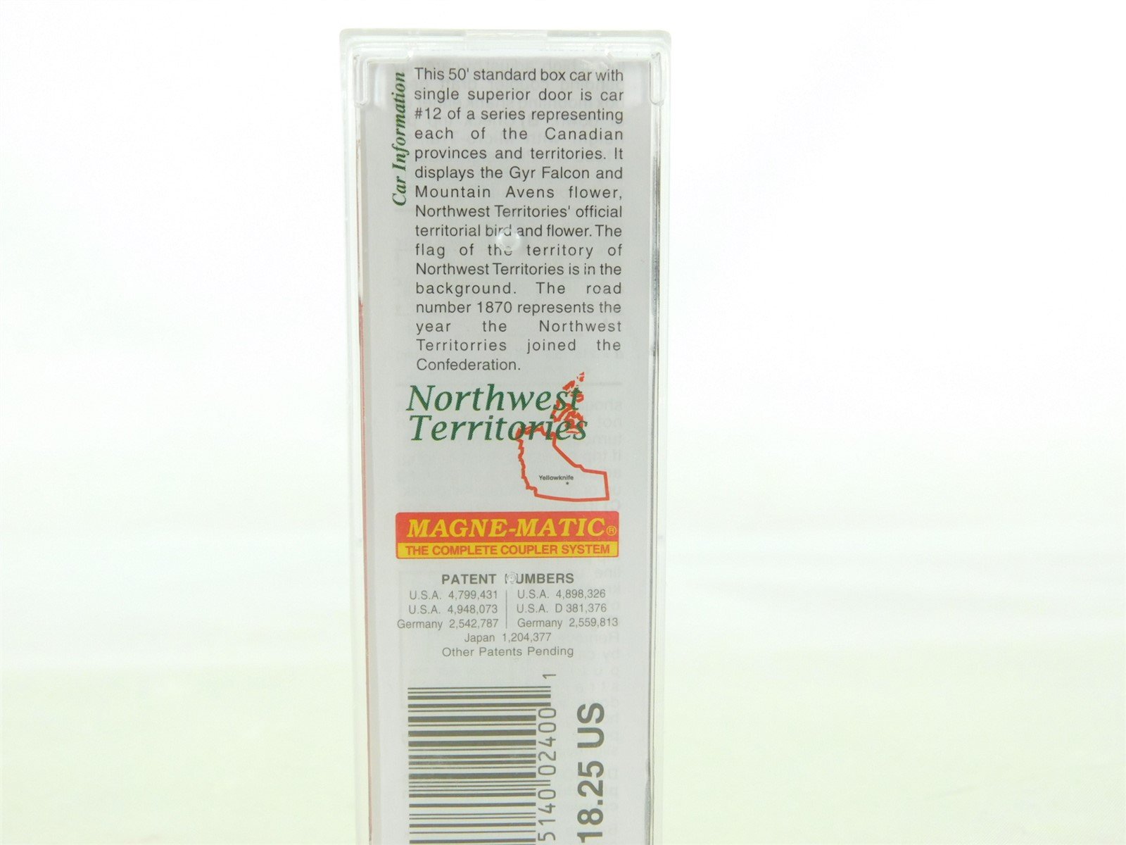 N Scale Micro-Trains MTL 07700162 NT Northwest Territories 40' Boxcar #1870