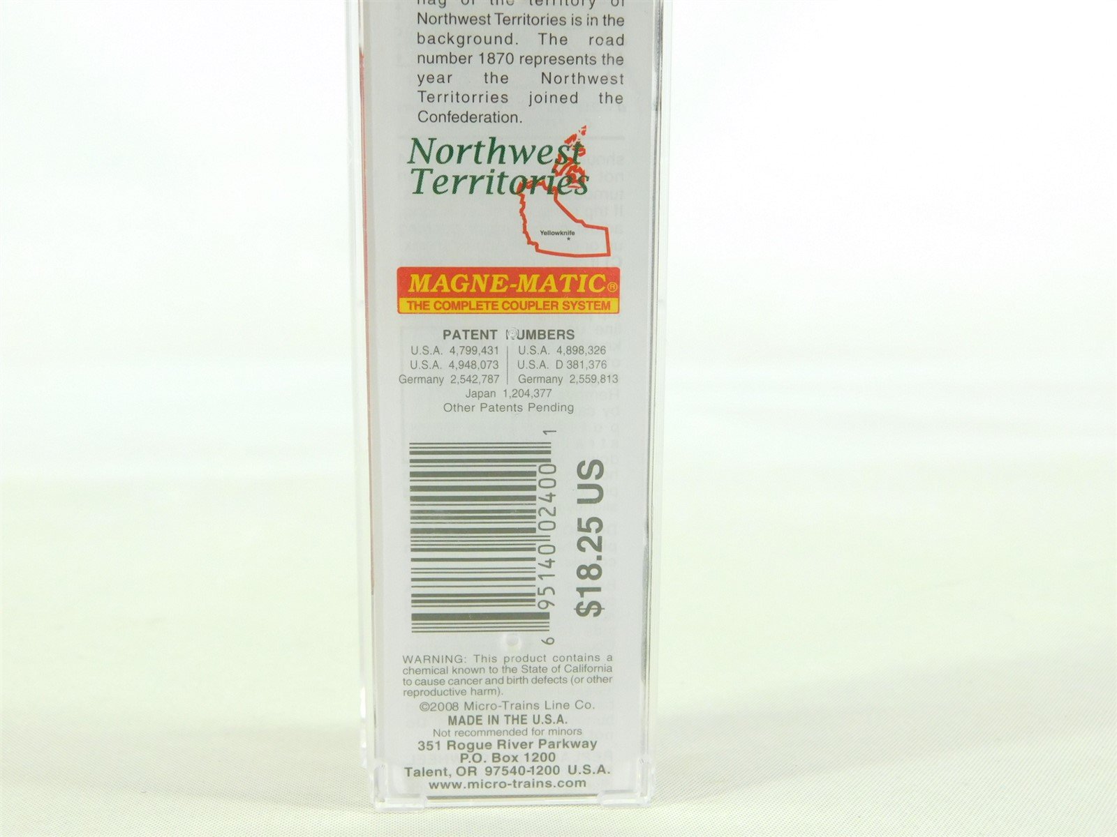 N Scale Micro-Trains MTL 07700162 NT Northwest Territories 40' Boxcar #1870