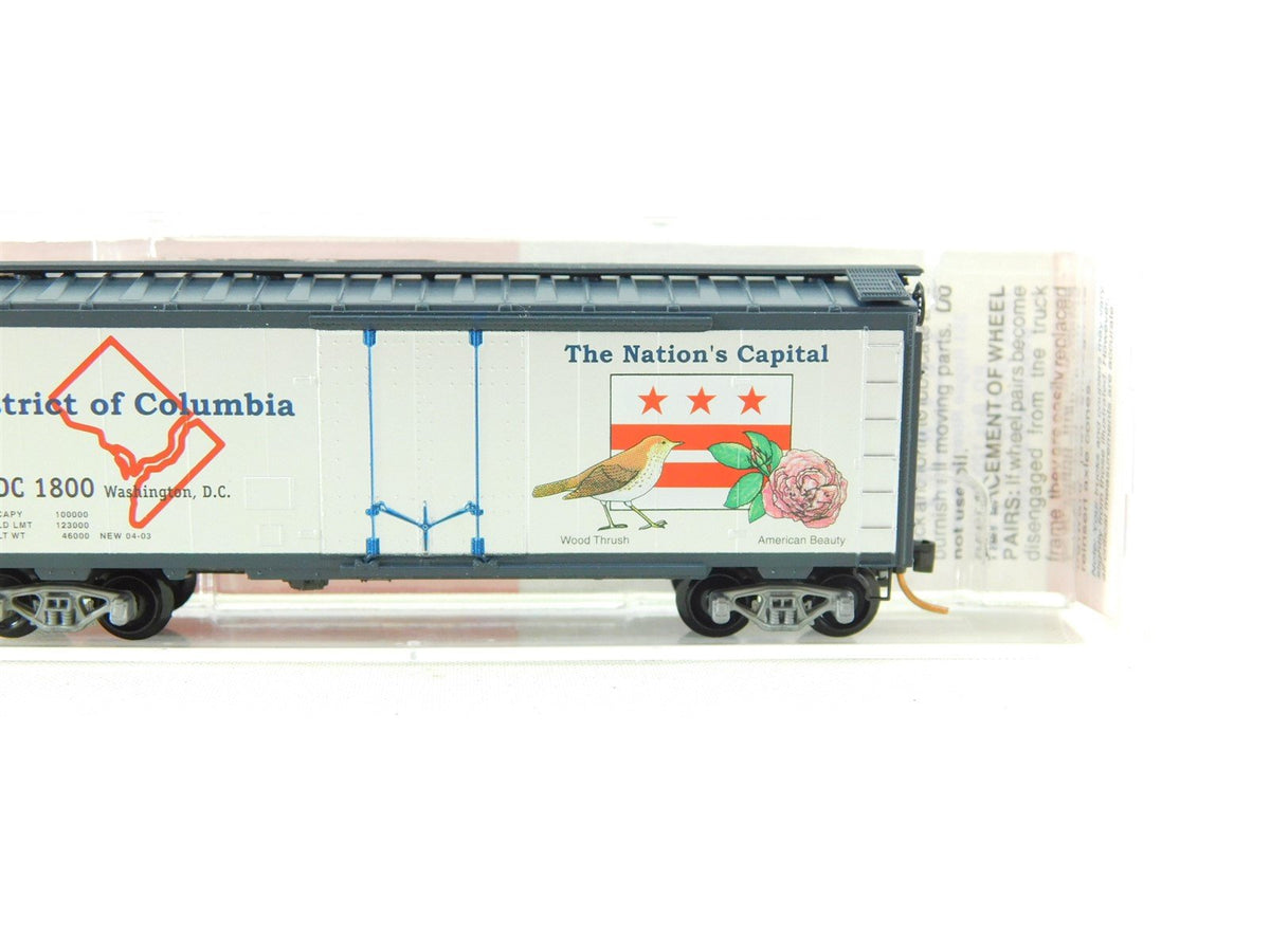 N Scale Micro-Trains MTL DC District Of Columbia 40&#39; Boxcar #1800