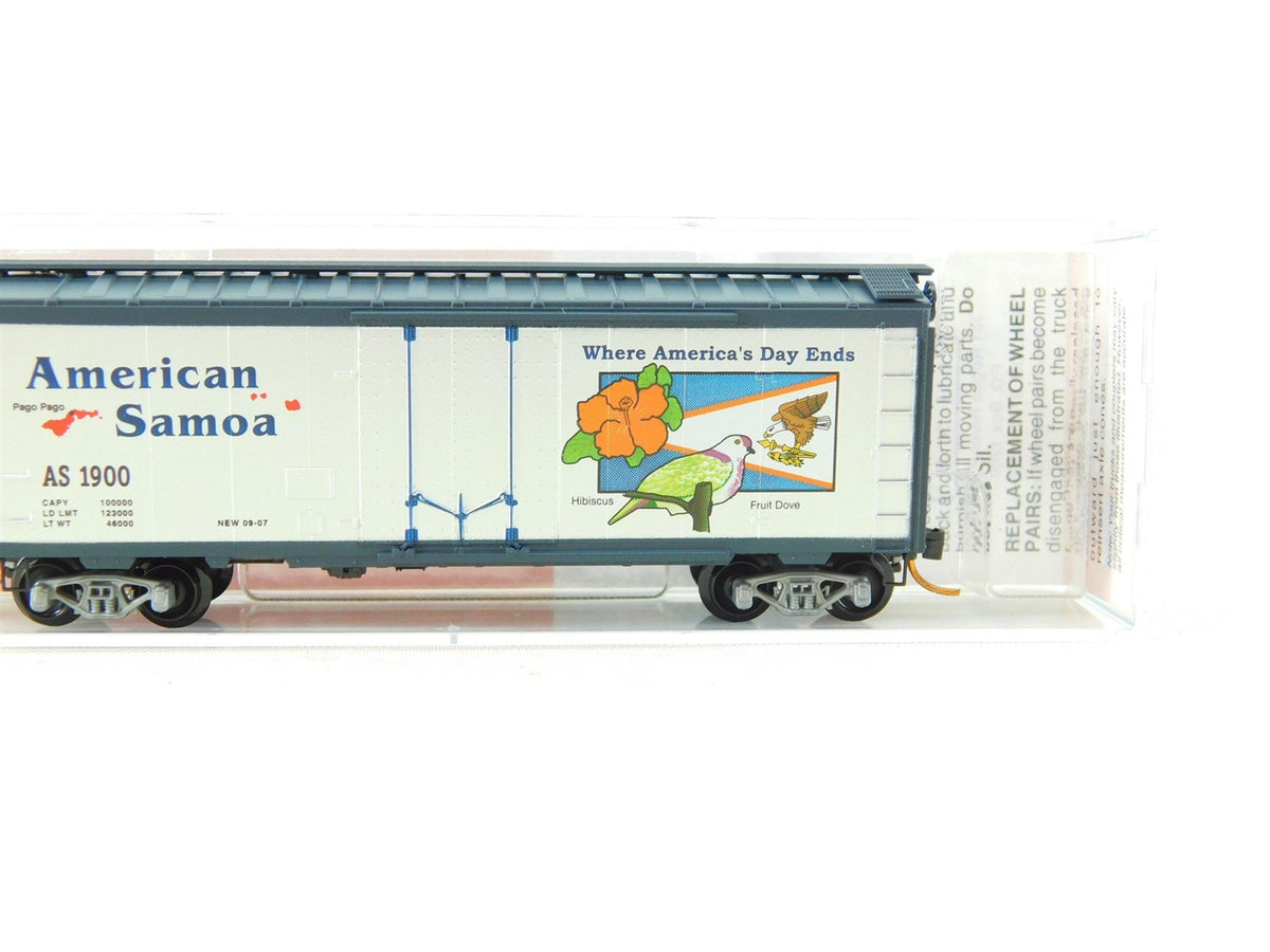 N Scale Micro-Trains MTL NSC 07-02 AS American Samoa 40&#39; Boxcar #1900