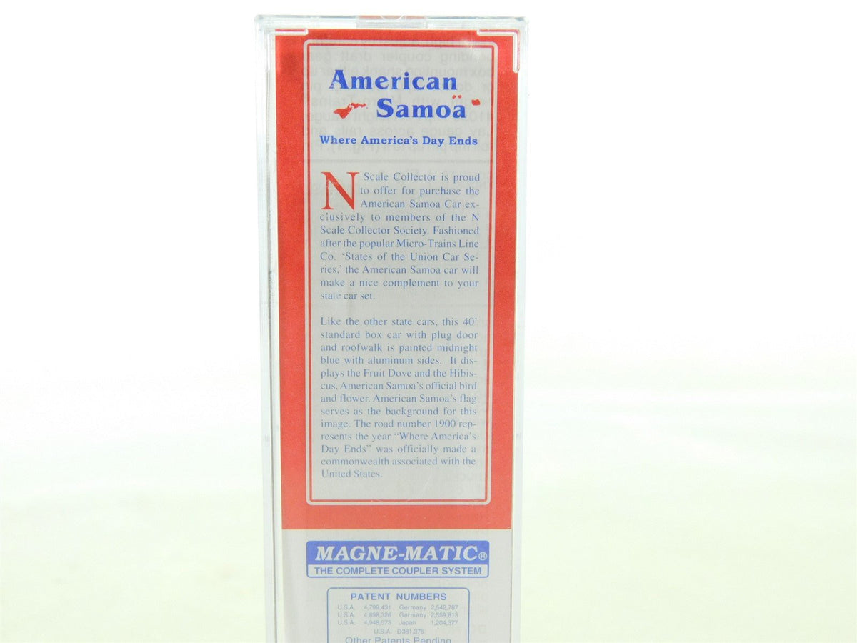 N Scale Micro-Trains MTL NSC 07-02 AS American Samoa 40&#39; Boxcar #1900