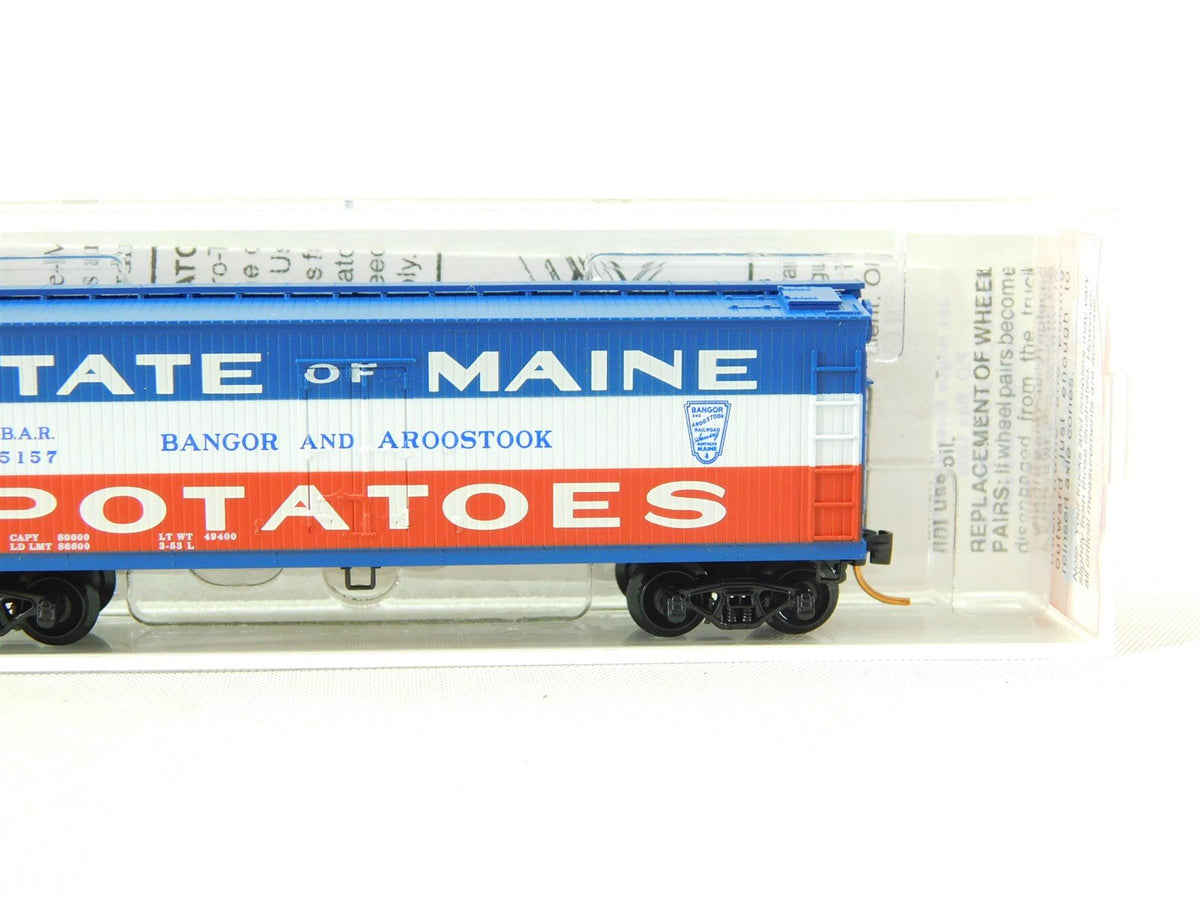 N Scale Micro-Trains MTL NSC 5-04 BAR State Of Maine Potatoes 40&#39; Boxcar #5157