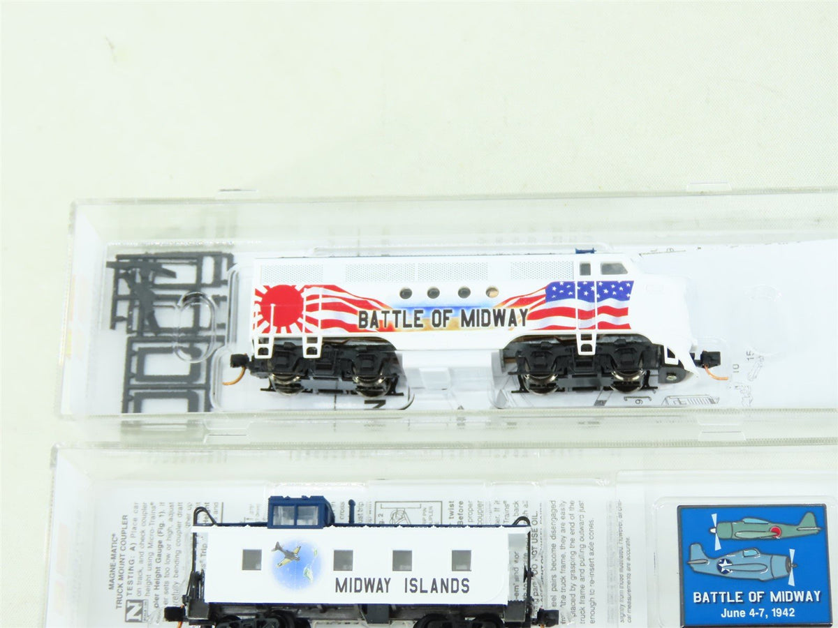 N Scale Micro-Trains MTL 99321081 &quot;Battle of Midway&quot; FTA Diesel &amp; Caboose Set