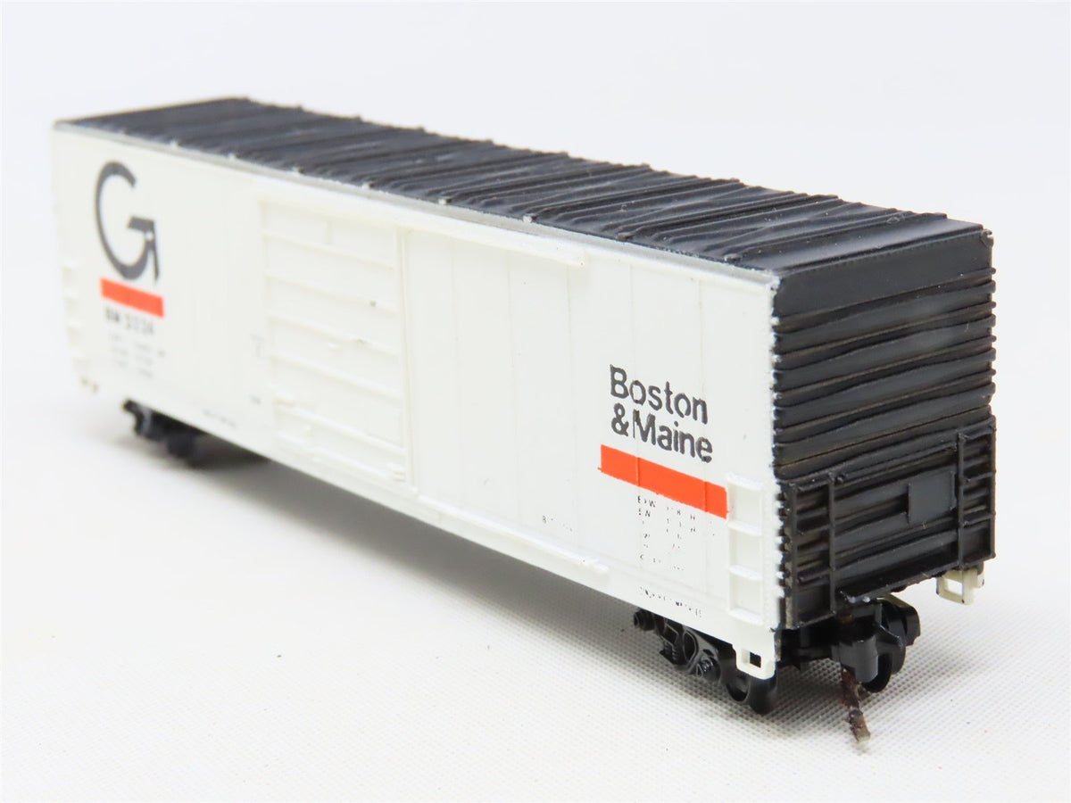 N Scale Life-Like Bev-Bel 4425-3 BM Boston &amp; Maine 50&#39; Single Door Box Car #3224