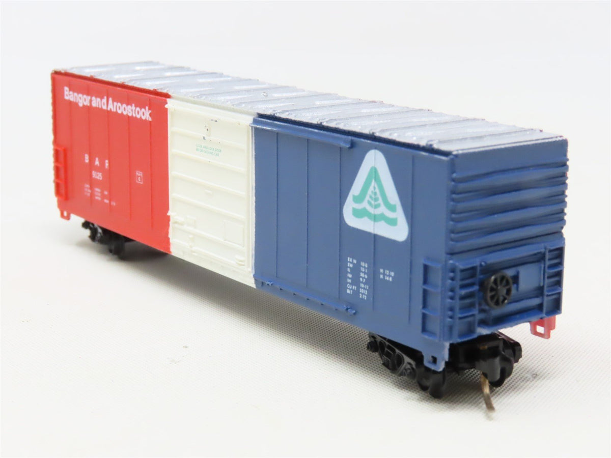 N Scale Life-Like 7731 BAR Bangor &amp; Aroostook 50&#39; Single Door Box Car #9125