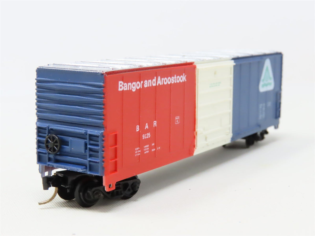 N Scale Life-Like 7731 BAR Bangor &amp; Aroostook 50&#39; Single Door Box Car #9125