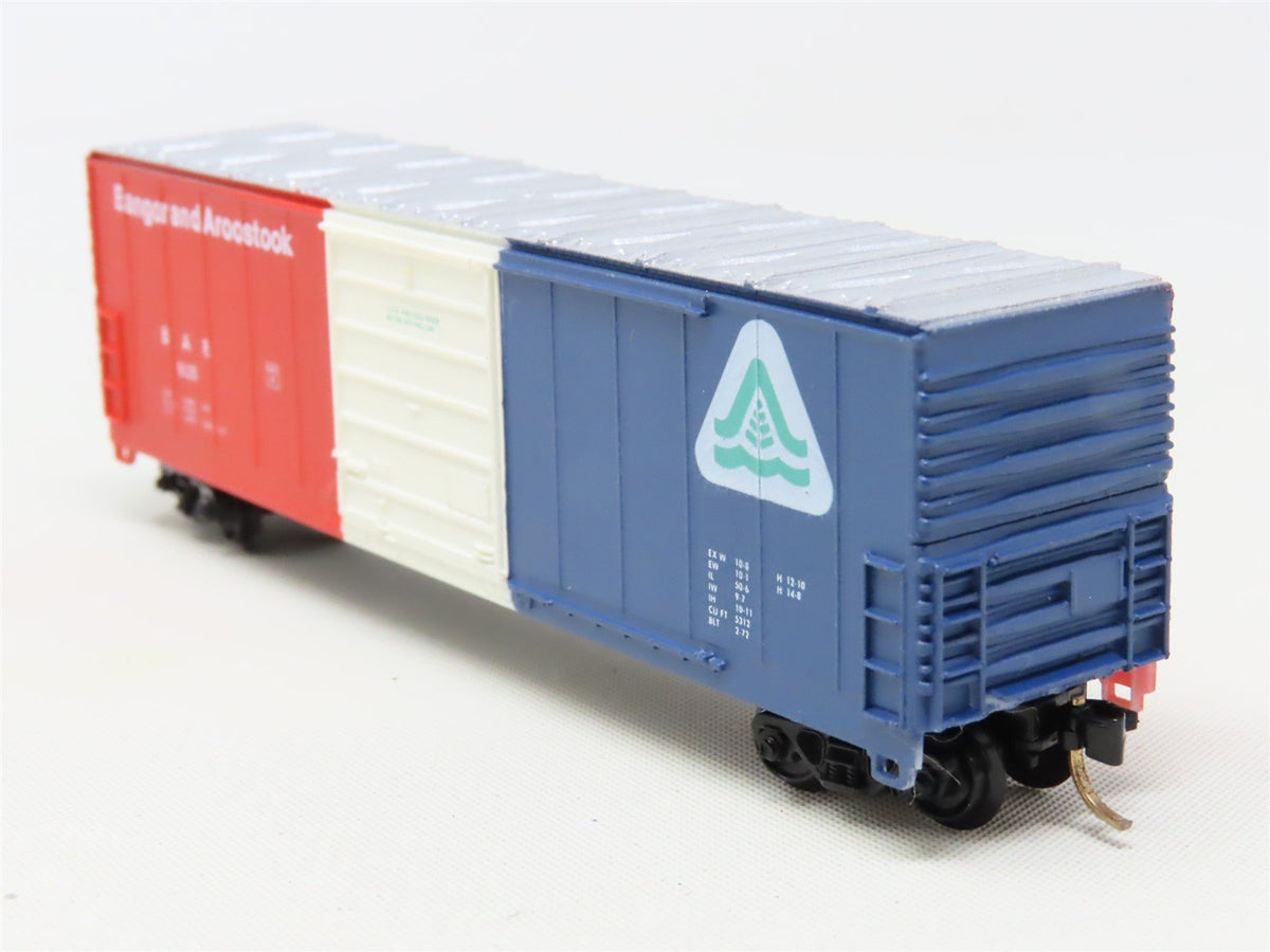 N Scale Life-Like 7731 BAR Bangor &amp; Aroostook 50&#39; Single Door Box Car #9125