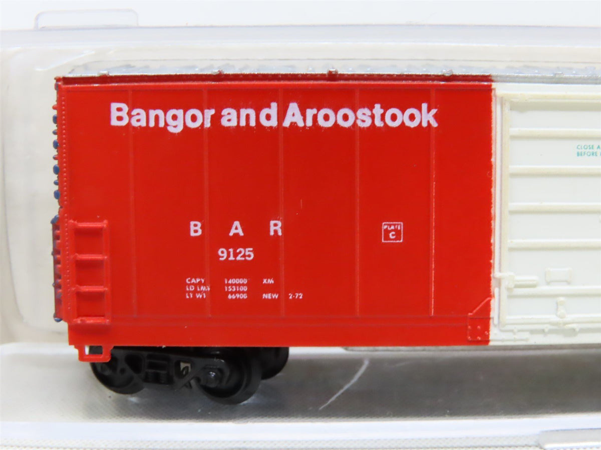 N Scale Life-Like 7731 BAR Bangor &amp; Aroostook 50&#39; Single Door Box Car #9125