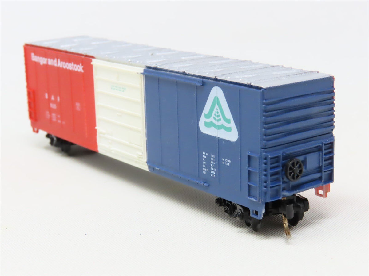 N Scale Life-Like 7731 BAR Bangor &amp; Aroostook 50&#39; Single Door Box Car #9125