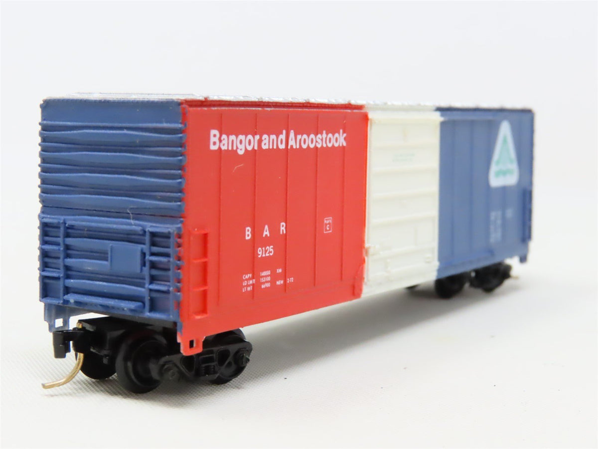 N Scale Life-Like 7731 BAR Bangor &amp; Aroostook 50&#39; Single Door Box Car #9125