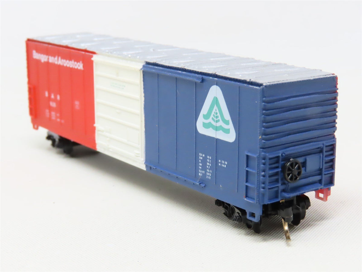 N Scale Life-Like 7731 BAR Bangor &amp; Aroostook 50&#39; Single Door Box Car #9125