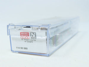 N Scale Micro-Trains MTL 11400060 40' Modern Log Car w/ Uprights