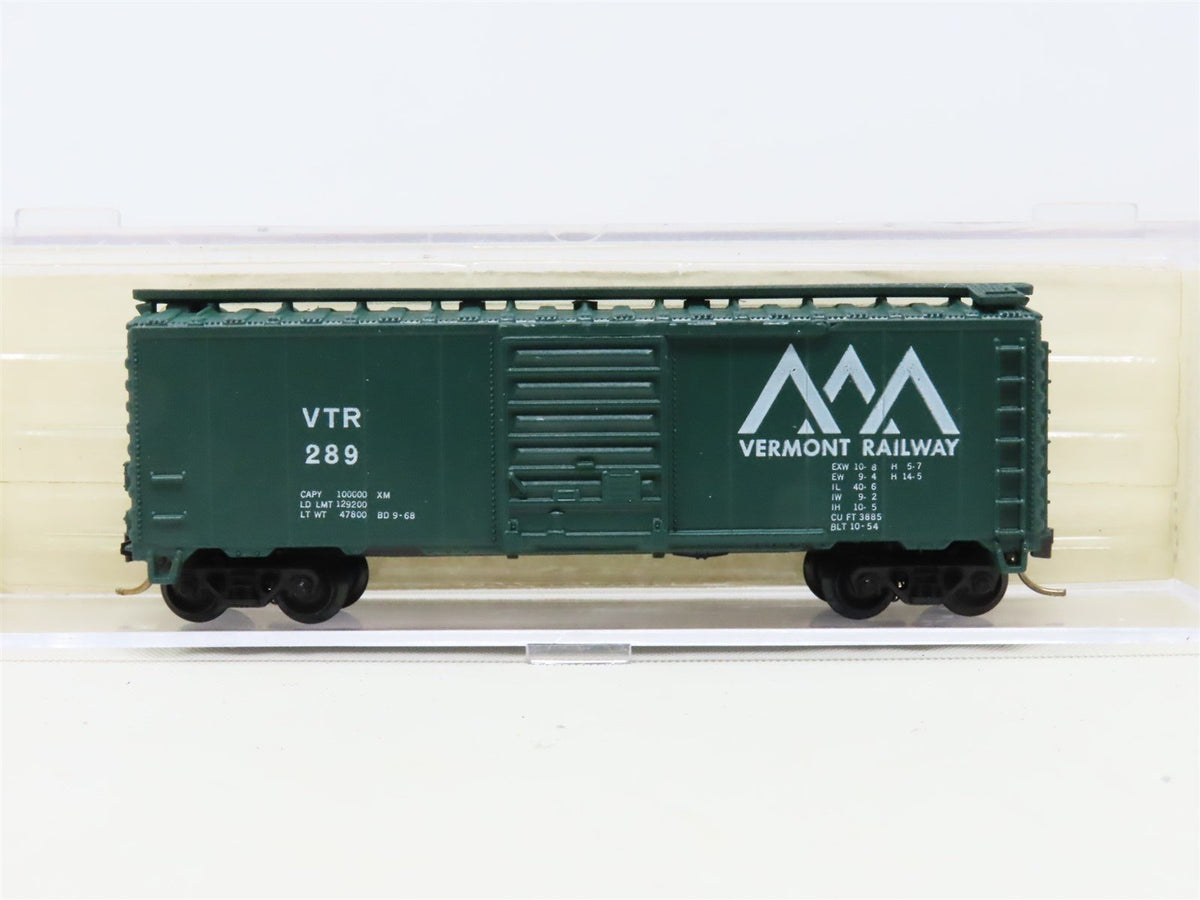 N Scale Atlas 3406 VTR Vermont Railway 40&#39; Single Door Box Car #289