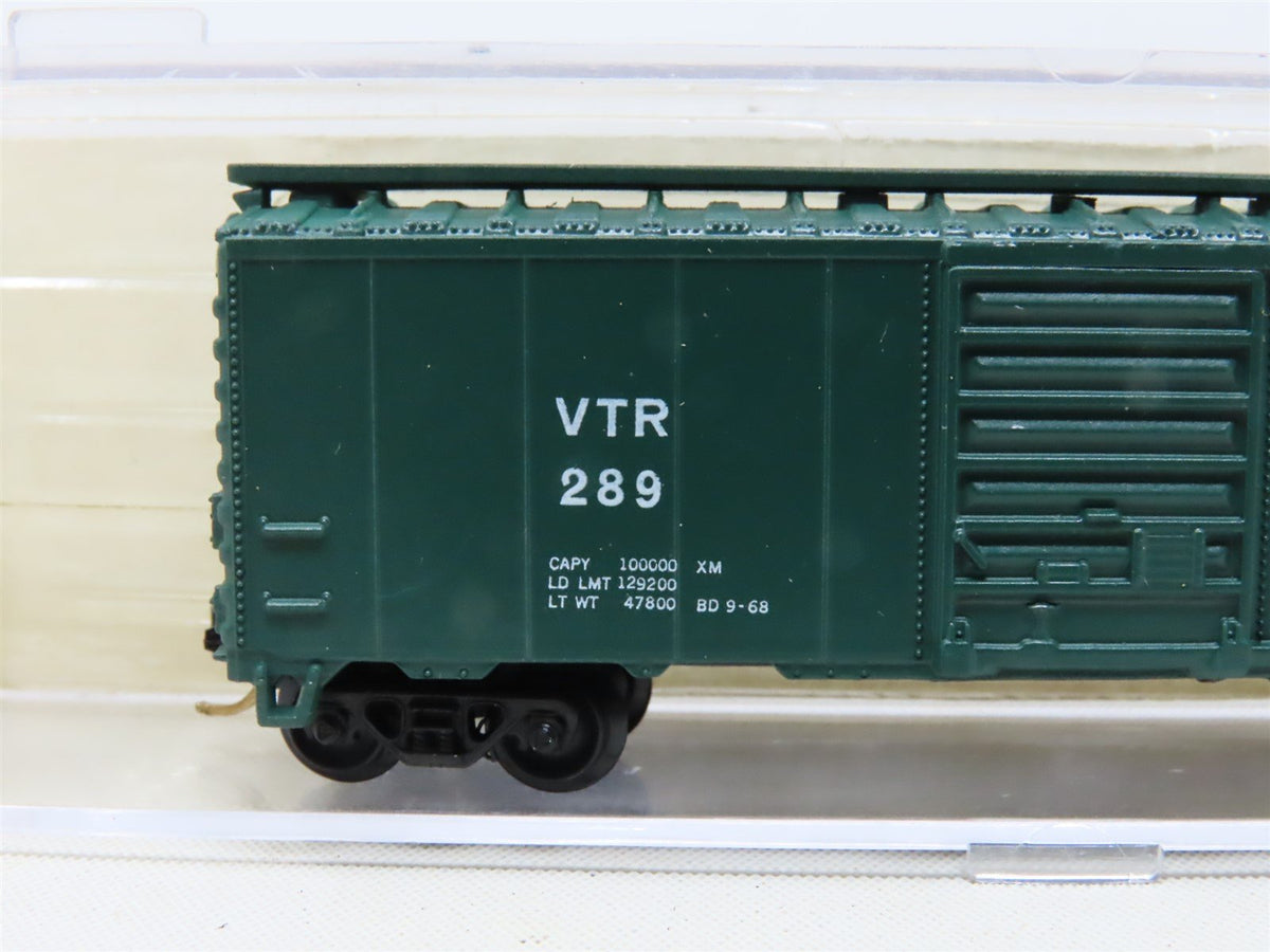 N Scale Atlas 3406 VTR Vermont Railway 40&#39; Single Door Box Car #289