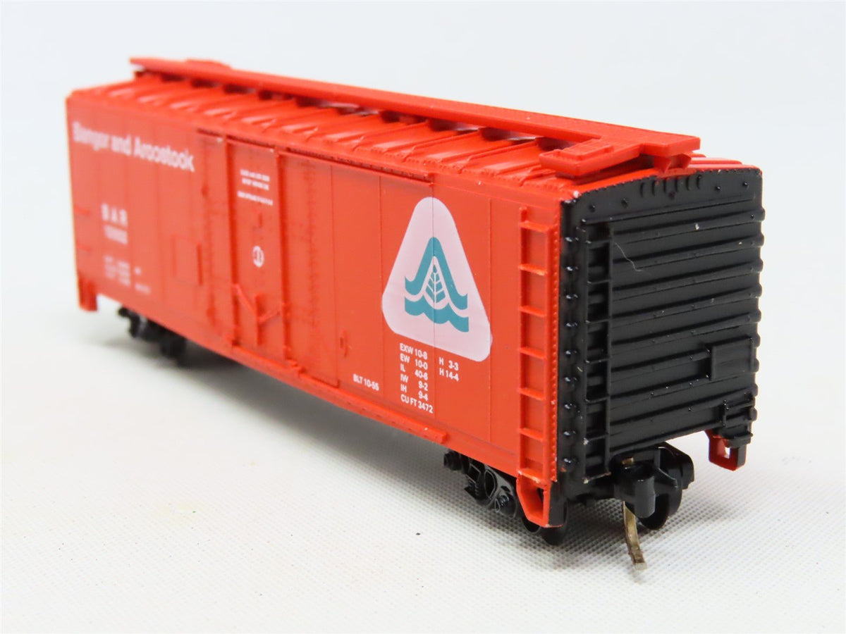 N Scale Atlas 3320 BAR Bangor &amp; Aroostook 40&#39; Plug Door Box Car #12002