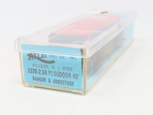 N Scale Atlas 3320 BAR Bangor & Aroostook 40' Plug Door Box Car #12002