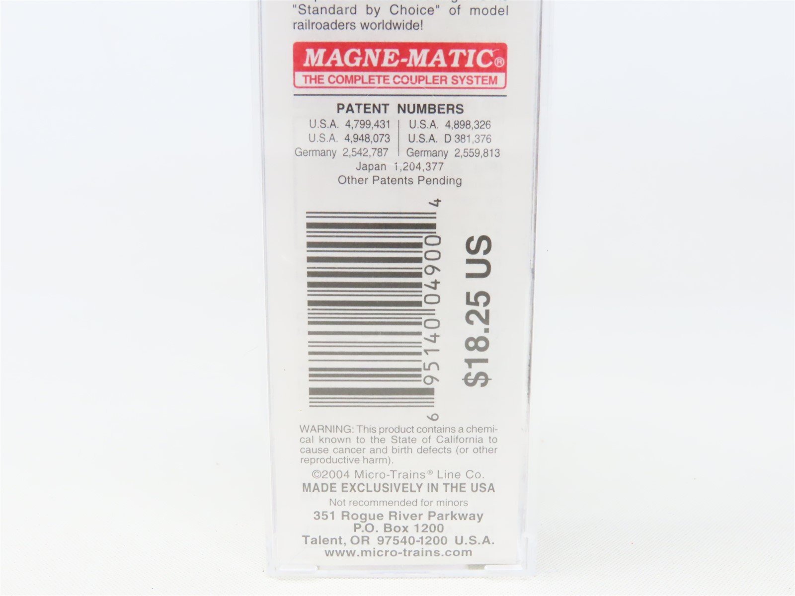 N Micro-Trains MTL #21460 RBWX GN Great Northern 40' Plug Door Box Car #60292