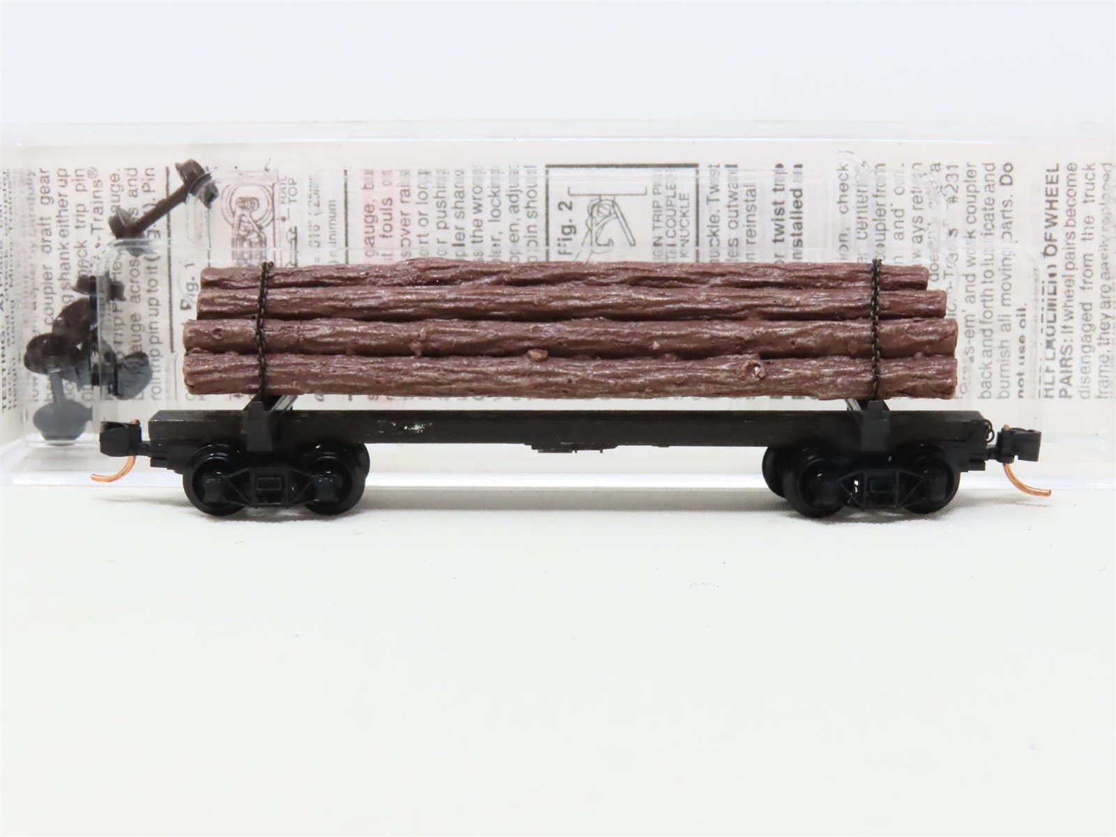 N Scale Micro-Trains MTL 113020 40' Skeleton Log Car w/ Log Load #2