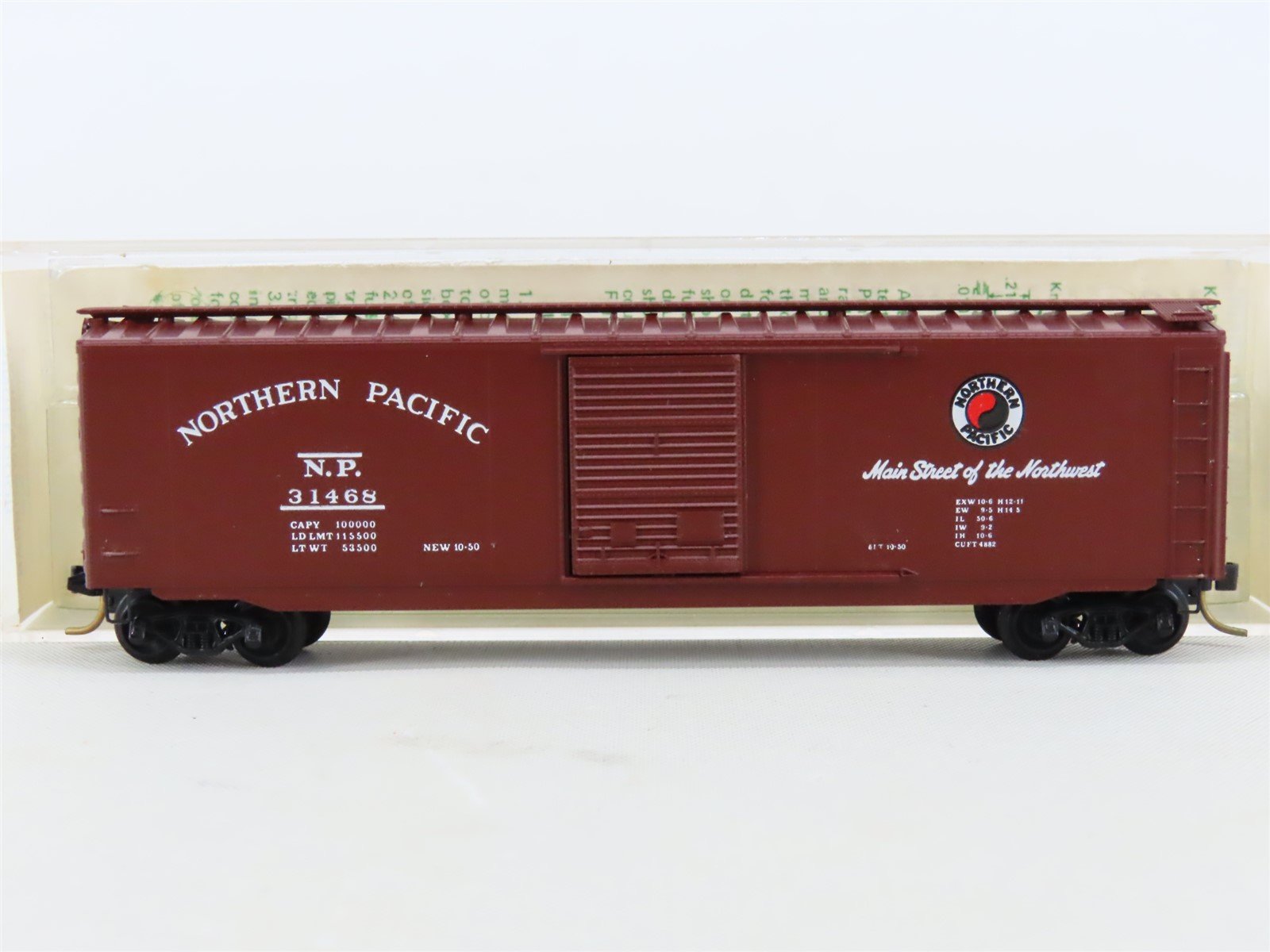 N Kadee Micro-Trains MTL 31170 NP Northern Pacific 50' Boxcar 31468 - Blue Label