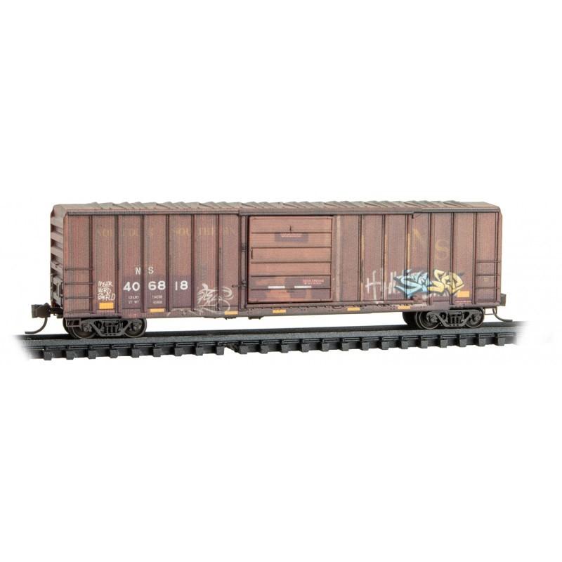 N Micro-Trains MTL 02544286 NS/ex-Old NS Box Car #406818 Weathered FT Series #10