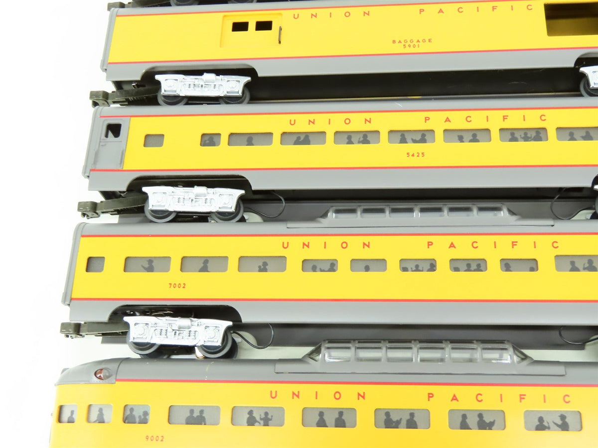 O Gauge 3-Rail MTH MT-6506 UP Union Pacific 70&#39; Aluminum Passenger 5-Car Set