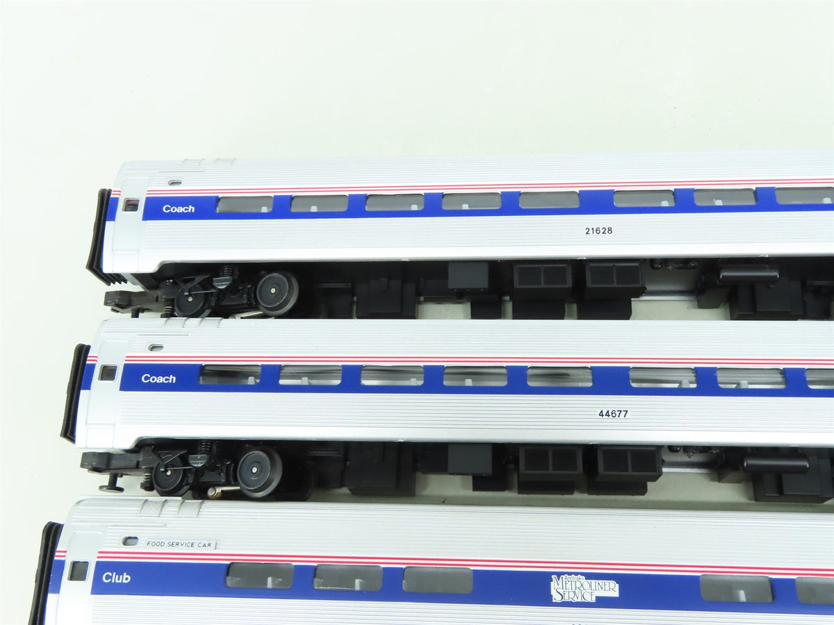 O 3-Rail MTH 20-6531 AMTK Amtrak Amfleet Northeast Direct Passenger 4-Car Set