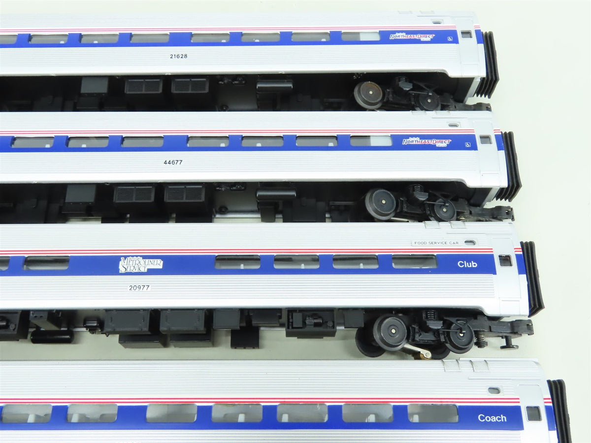 O 3-Rail MTH 20-6531 AMTK Amtrak Amfleet Northeast Direct Passenger 4-Car Set