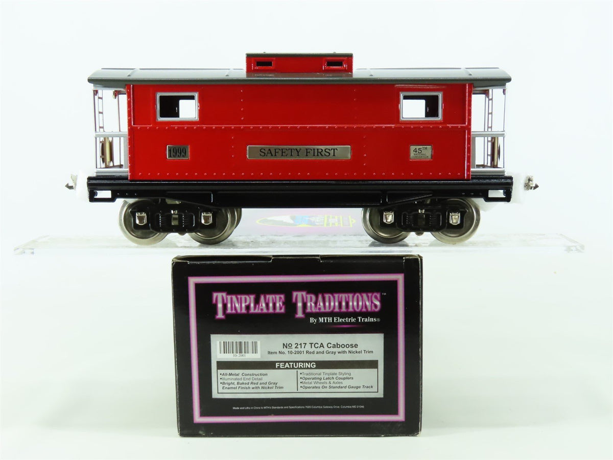 Standard Gauge MTH Tinplate Traditions 10-2001 TCA &quot;Safety First&quot; Caboose #1999